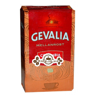 Кава GEVALIA Mellan Rost Colombia мелена 450 г (8711000537725)