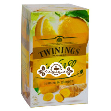 Чай TWININGS Infuso Lemon Ginger Лимон Імбир 20 х 1,5 г (070177177669)