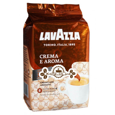 Кофе Lavazza Crema e Aroma зерновой 1 кг + 100 г В ПОДАРОК (8000070027015)