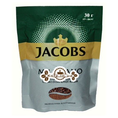 Кава Jacobs Monarch Millicano цільнозернова розчинна 30 г економ. пак. (4820206290267)