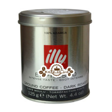 Кофе illy Espresso Caffe In Grani 125 г ж/б темной обжарки молотый