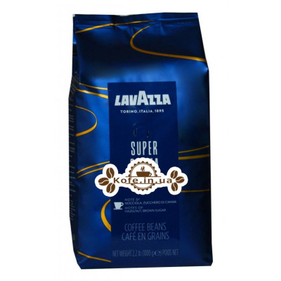 Кофе Lavazza Espresso Super Crema зерновой 1 кг (8000070042025)