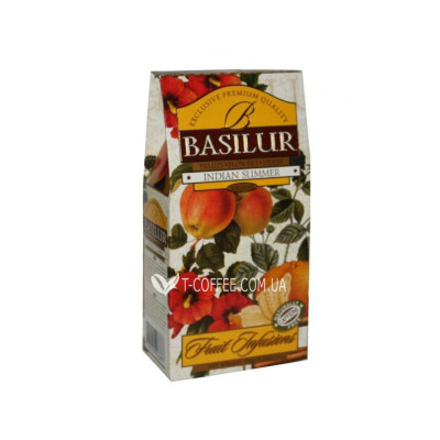 Чай BASILUR Indian Summer Индийское Лето - Фруктовые Коктейли 100 г к/п (4792252923867)