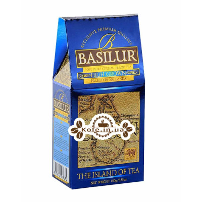 Чай BASILUR High Grown Высокогорный - Чайный Остров 100 г к/п (4792252935365)