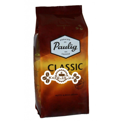 Кофе Paulig Classic зерновой 250 г (6411300158119)