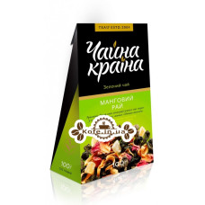 Манговый Рай зеленый ароматизированный чай Чайна Країна 100 г к/п