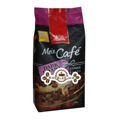 Кофе Melitta Mein Cafе Dark Roast зерновой 1 кг (4002720008737)