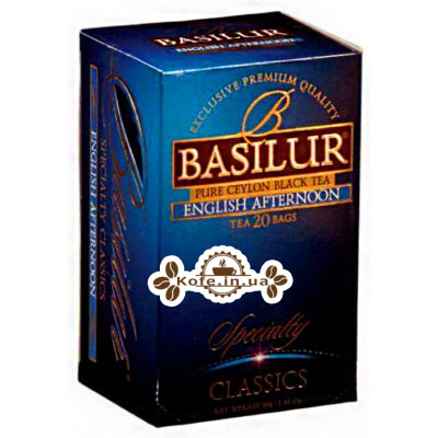 Чай BASILUR English Afternoon Английский Полдник - Избранная Классика 20 х 2 г (4792252100879)