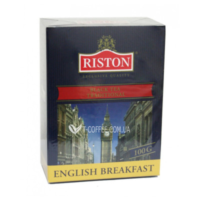 Чай Riston English Breakfast Англійська Сніданок 100 г к / п (4792156003764)