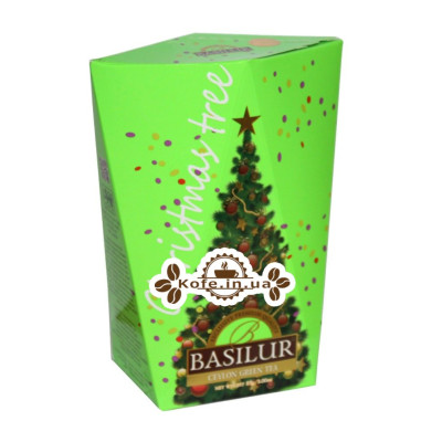 Чай BASILUR Ялинка Зелена - Різдвяна Ель 85 г к / п (4792252932722)