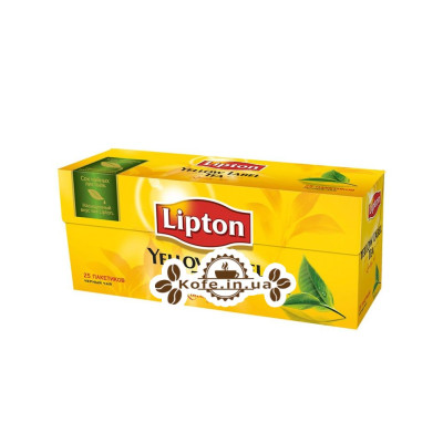 Чай LIPTON Yellow Label Черный 25 x 2 г (4823084200038)