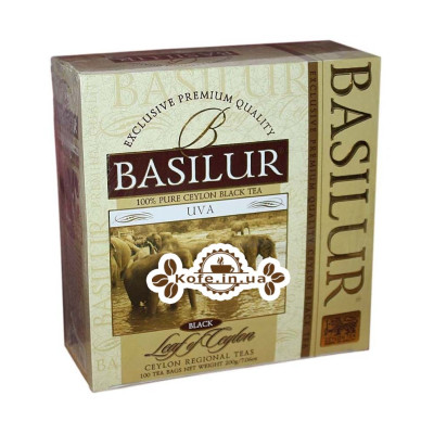 Чай BASILUR Uva Ува - Лист Цейлону 100 х 2 г (4792252007123)
