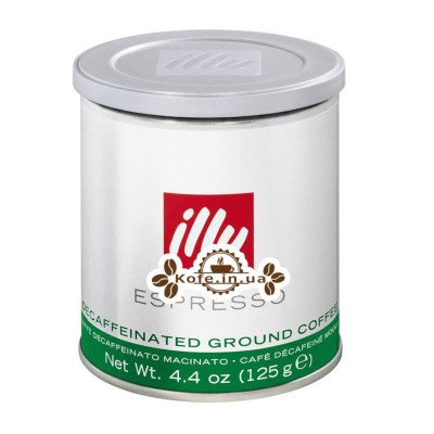 Кофе illy Espresso без кофеина молотый 125 г ж/б