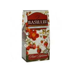 Чай BASILUR Strawberry Raspberry Полуниця Малина - Фруктові Коктейлі 100 г к / п (4792252923904)