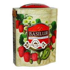 Чай BASILUR Strawberry Kiwi Полуниця Ківі - Чарівні Фрукти 100 г ж / б (4792252100602)
