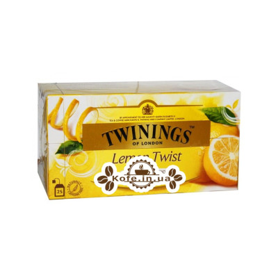 Чай TWININGS Lemon Twist Лимон Твіст 25 х 1,5 г (070177083831)