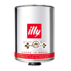 Кофе illy Espresso Caffe In Grani нормальной обжарки зерновой 3 кг ж/б