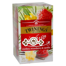 Чай TWININGS Infuso Rooibos Strawberry Vanilla Ройбуш Клубника Ваниль 20 х 2 г (070177177706)