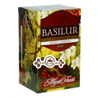 Чай BASILUR Sweet Cherry Черешня - Чарівні Фрукти 20 х 2 г (4792252920866)