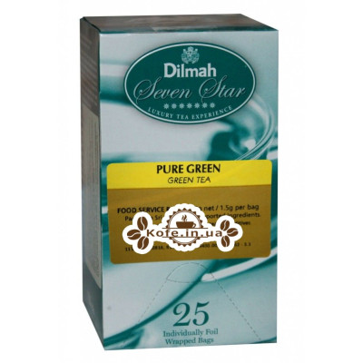 Чай Dilmah Seven Star Pure Green Зелений 25 x 1,5 г