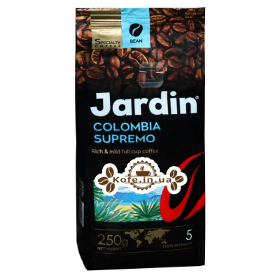 Кава Jardin Specialty Colombia Supremo 100% Arabica зернова 250 г (4823096801407)