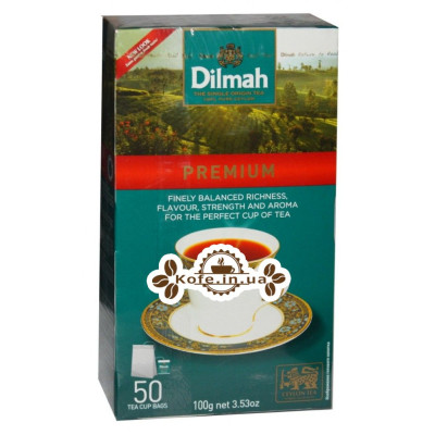 Чай Dilmah Premium Преміум 50 x 2 г (931263122626)
