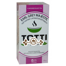 Чай Totti Earl Grey Majestic Эрл Грей 25 x 2 г (8719189233186)