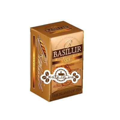 Чай BASILUR Gold Золотий - Чайний Острів 20 х 2 г