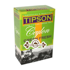 Чай Tipson Ceylon Green Fresh Зеленая Свежесть Цейлона 200 г к/п