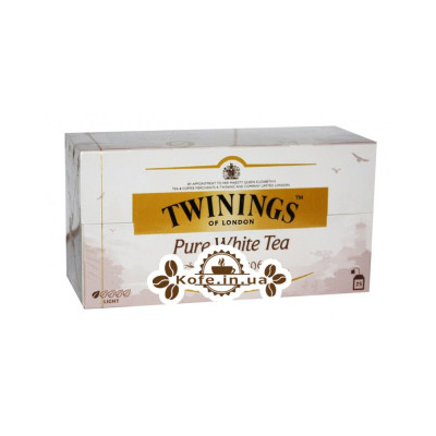 Чай TWININGS Pure White Tea Білий 25 х 1,5 г (070177230234)