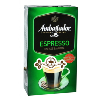 Кофе Ambassador Espresso молотый 250 г (8719325127126)