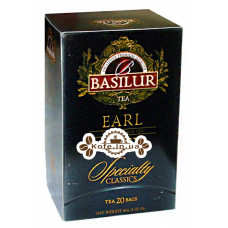 Чай BASILUR Earl Grey Эрл Грей - Избранная Классика 20 х 2 г (4792252001114)