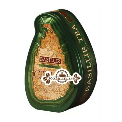 Чай BASILUR Green Зелений - Чайний Острів 100 г ж / б (4792252100824)