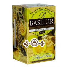 Чай BASILUR Lemon Lime Лимон Лайм - Волшебные Фрукты 20 х 2 г (4792252001077)