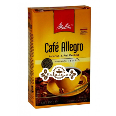 Кофе Melitta Cafe Allegro молотый 250 г (4002720002858)