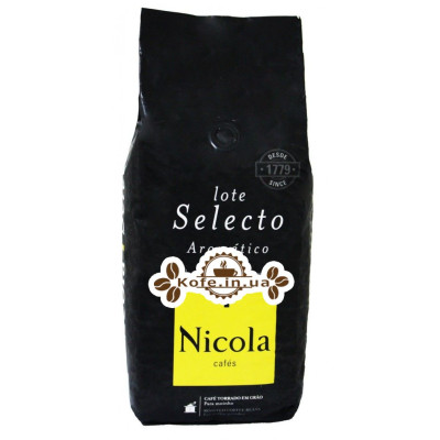 Кава Nicola Selecto Aromatico зернова 1 кг (5601132111012)
