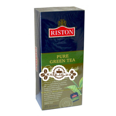 Чай Riston Pure Green Tea - Ристон Зеленый чай 25 х 2 г (479215601777)