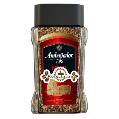 Кофе Ambassador Nero растворимый 190 г ст. б. (8719325020540)