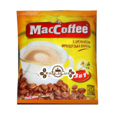 Кофе MacCoffee 3в1 French Vanilla Французская Ваниль растворимый 20 х 18 г эконом.пак. (8887290109871)