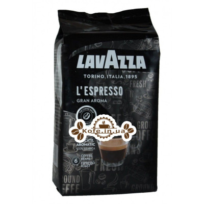 Кава Lavazza L'Espresso Gran Aroma зернова 1 кг (8000070024816)