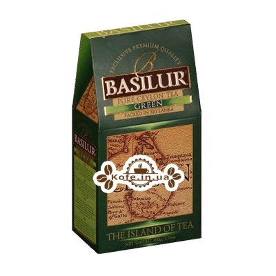 Чай BASILUR Green Зелений - Чайний Острів 100 г к / п (4792252001169)