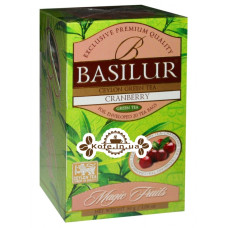 Чай BASILUR Cranberry Журавлина Зелений - Чарівні Фрукти 20 х 1,5 г (4792252935570)