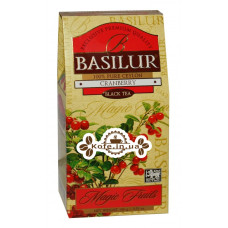 Чай BASILUR Cranberry Клюква Черный - Волшебные Фрукты 100 г к/п (4792252934740)