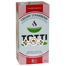 Чай Totti Creamy Strawberry Сливочная Клубника 25 x 2 г (8719325127102)