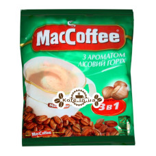 Кофе MacCoffee 3в1 Hazelnut Лесной Орех растворимый 20 х 18 г эконом.пак. (8887290109864)
