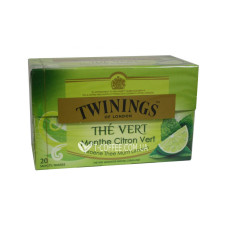Чай TWININGS The Vert Menthe Citron Vert Зеленый Мята Лайм 20 х 1,5 г (5055953902364)