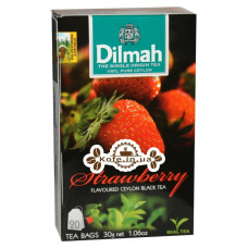 Чай Dilmah Black Tea Strawberry Клубника 20 x 1,5 г (9312631142228)