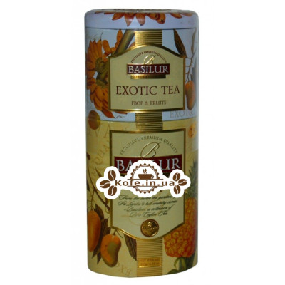 Чай BASILUR Exotic Tea Uva Екзотичний Ува - Квіти і Фрукти Цейлону 125 г ж / б (4792252201194)