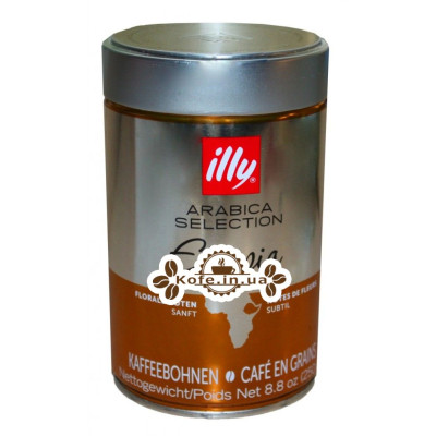 Кофе illy Ethiopia Arabica Selection зерновой 250 г ж/б (8003753970066)