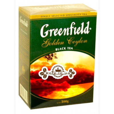 Чай Greenfield Golden Ceylon Цейлон 200 г к / п (4823096801070)